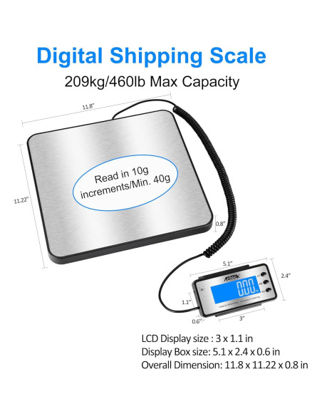 Báscula Digital de Precisión ACTECK 209 kg Acero Inoxidable Báscula Digital de Precisión ACTECK 209 kg Acero Inoxidable