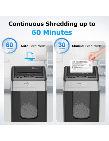 Trituradora de Papel BONSEN S3113 Automática 300 Hojas 60 Min