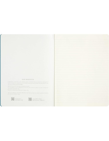 Cuaderno Moleskine Peanuts Edición Limitada XL Rayado Azul
