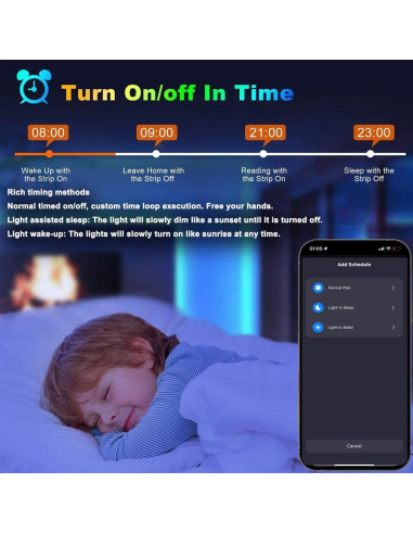 Kit de 6 Luces LED RGB YSRSAI con Control Remoto y App