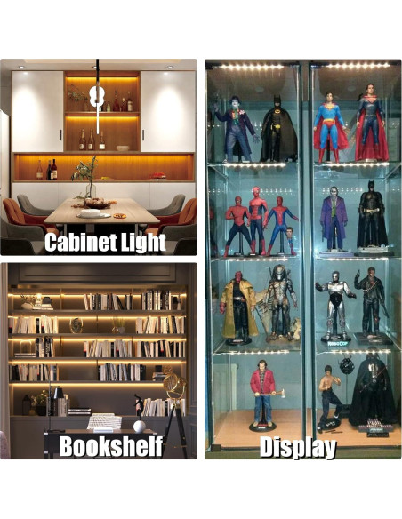 Kit de Iluminación Bajo Gabinete WOBANE 8 Piezas LED 1200lm 2700K Kit de Iluminación Bajo Gabinete WOBANE 8 Piezas LED 1200lm 2700K