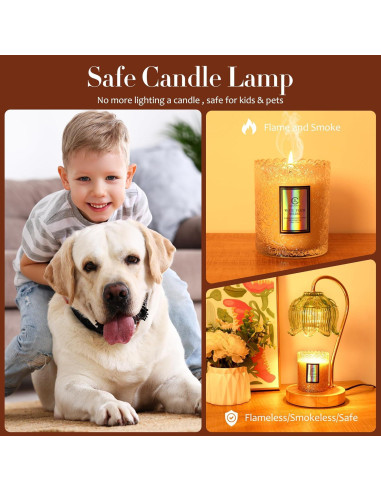 Lámpara Calentadora de Velas Merrtody con Temporizador y Regulador