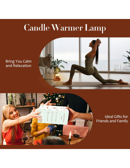 Lámpara Calentadora de Velas Merrtody con Temporizador y Regulador Lámpara Calentadora de Velas Merrtody con Temporizador y Regulador