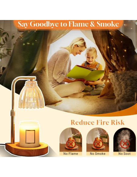 Lámpara Calentadora de Velas AIFEI con Temporizador y Altura Ajustable Lámpara Calentadora de Velas AIFEI con Temporizador y Altura Ajustable