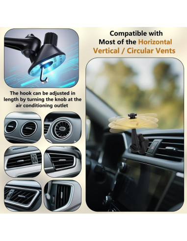 Cymbales de Coche ALRLORO Clip-On Oro 2 PCS