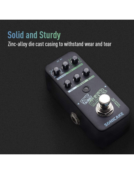 Pedal de Delay Reverb SONICAKE QSS-16 2000ms Tap Tempo Pedal de Delay Reverb SONICAKE QSS-16 2000ms Tap Tempo