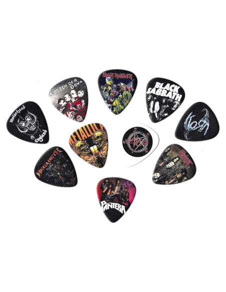Puas de guitarra de metal NBT-001 - 10 unidades 0.71mm Puas de guitarra de metal NBT-001 - 10 unidades 0.71mm