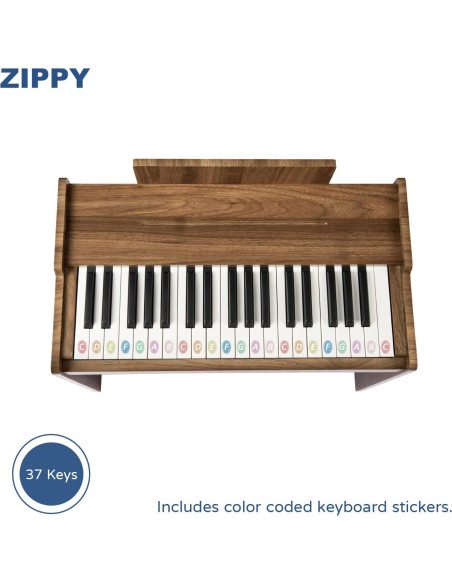 Piano Digital ZIPPY para Niños 37 Teclas Nuez Básica Piano Digital ZIPPY para Niños 37 Teclas Nuez Básica