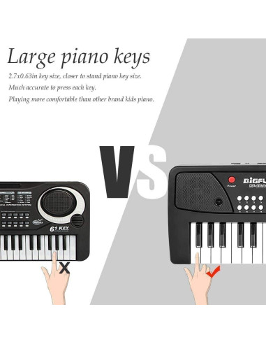 Teclado Electrónico Portátil LeeQee BF-430A1 para Niños