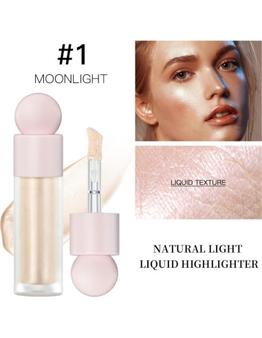 Iluminador Líquido Hocossy 7.5ml - Brillo Natural y Duradero