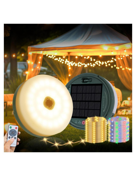 Luces de Cadena Solares MGYIF 10M 180 LEDs Impermeables Luces de Cadena Solares MGYIF 10M 180 LEDs Impermeables