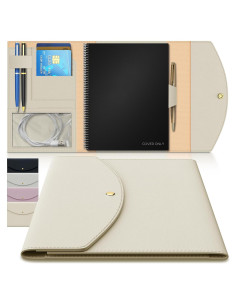 Cubierta Organizador A4 Note Wrap Cuero Sintético Beige