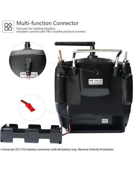 Transmisor y Receptor Radiolink AT9S Pro 10/12 Canales 3400m Transmisor y Receptor Radiolink AT9S Pro 10/12 Canales 3400m