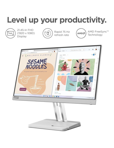 Monitor Lenovo L22e-40 21.5" FHD 75Hz HDMI VGA Gris Monitor Lenovo L22e-40 21.5" FHD 75Hz HDMI VGA Gris