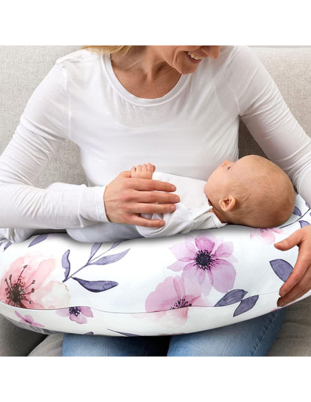 Funda de Almohada de Lactancia GFU Floral Rosa 57x45 cm