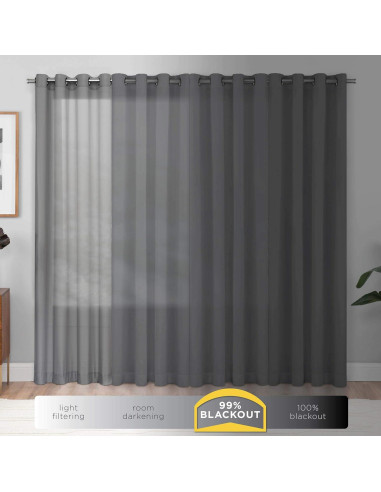 Cortina Térmica Blackout Eclipse Kendall 106.68x160cm Ramo