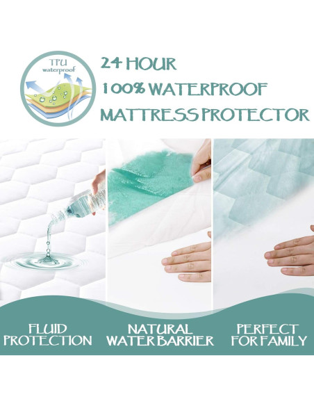 Funda de Colchón Impermeable Softhour Completo 137x190 cm Funda de Colchón Impermeable Softhour Completo 137x190 cm