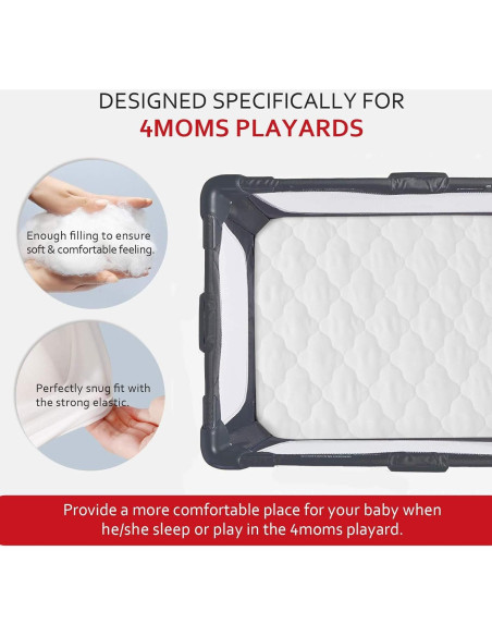Funda Impermeable Moonsea para Colchón Pack and Play 4moms Funda Impermeable Moonsea para Colchón Pack and Play 4moms