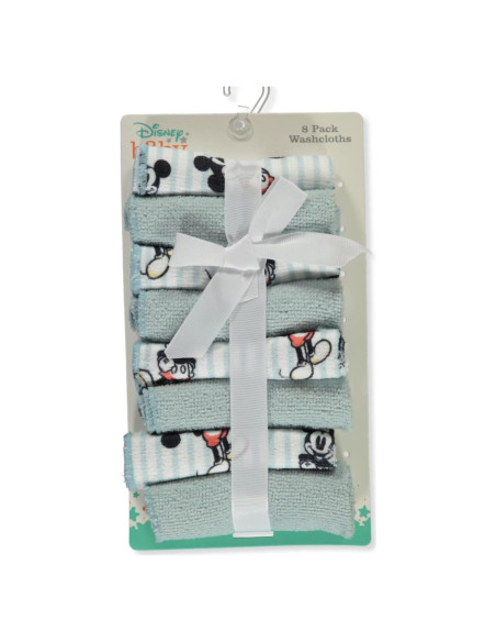 Juego de 8 toallas de mano Disney Mickey Mouse - 23x23 cm Juego de 8 toallas de mano Disney Mickey Mouse - 23x23 cm