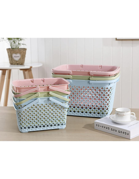 Cesta de Ducha Portátil Anyoifax Rosa 28.4x20.1x17.3 cm Cesta de Ducha Portátil Anyoifax Rosa 28.4x20.1x17.3 cm