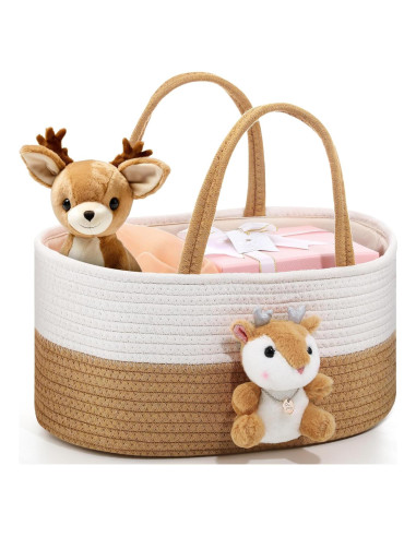 Caddy de Pañales Portátil FoldTier Ciervo Bonito 36x23x17cm
