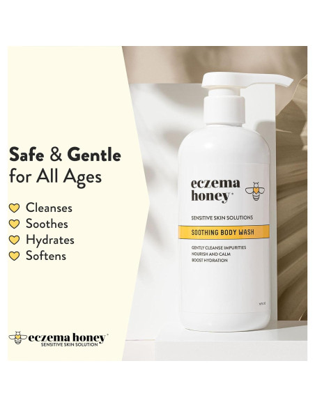 Jabón Corporal Eczema Honey 368.5 g - Gel de Ducha Calmante Jabón Corporal Eczema Honey 368.5 g - Gel de Ducha Calmante