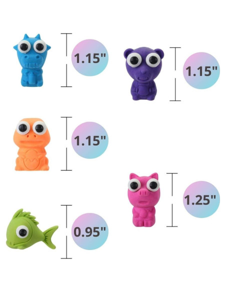 Borradores en forma de animales Mr. Pen - Paquete de 20 Borradores en forma de animales Mr. Pen - Paquete de 20