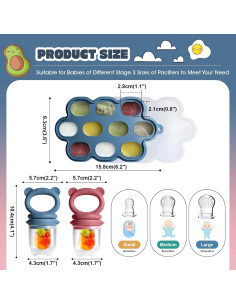 Juego de Alimentador para Bebés Catvegue - Silicona, 2 Pzs 2