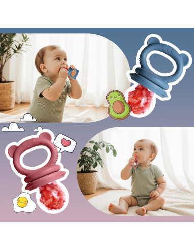 Juego de Alimentador para Bebés Catvegue - Silicona, 2 Pzs