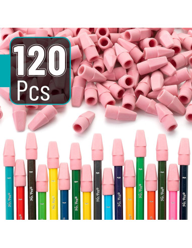 Borradores de Punta de Lápiz Mr. Pen - Paquete de 120 Rosa