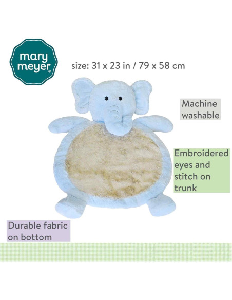Alfombra para Bebés Mary Meyer Elefante Azul 78.74x58.42cm Alfombra para Bebés Mary Meyer Elefante Azul 78.74x58.42cm