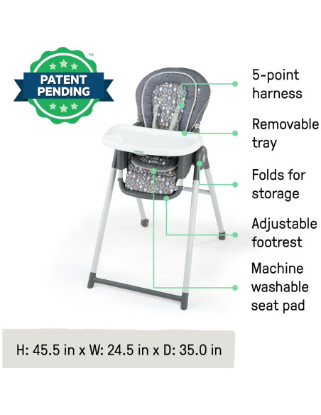 Silla Alta 7 en 1 Ingenuity Proper Positioner Unisex 0-36 Meses Silla Alta 7 en 1 Ingenuity Proper Positioner Unisex 0-36 Meses