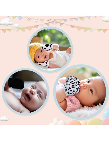 Manoplas para Bebé 0-6 Meses Flagsky 100% Algodón - 6 Pares