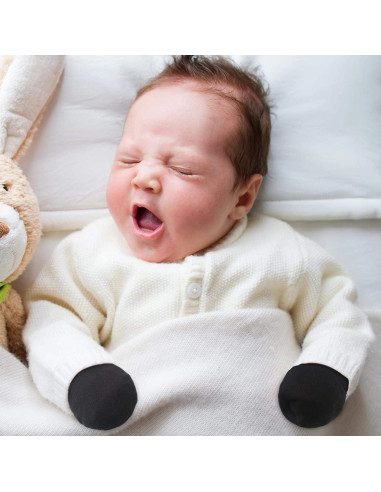 9 Pares Mitones de Algodón para Bebés 0-6 Meses Sin Rasguños