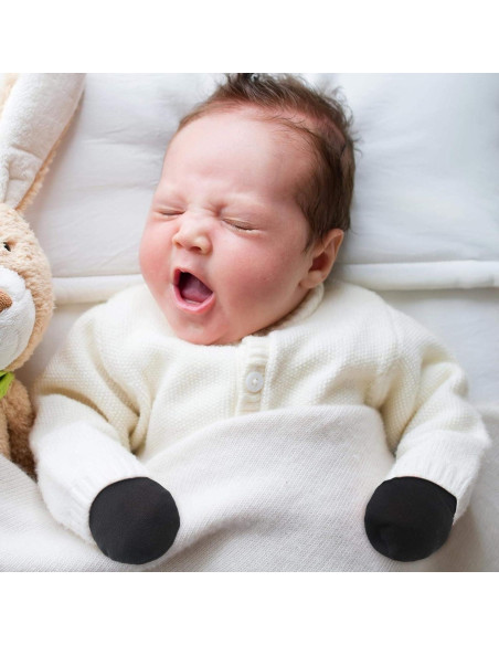 9 Pares Mitones de Algodón para Bebés 0-6 Meses Sin Rasguños 9 Pares Mitones de Algodón para Bebés 0-6 Meses Sin Rasguños