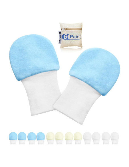Manoplas Antirrasguños para Bebés One Enjoy - 6 Pares 0-6 Meses Manoplas Antirrasguños para Bebés One Enjoy - 6 Pares 0-6 Meses