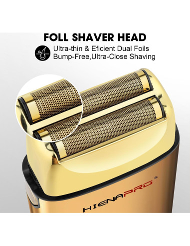 Afeitadora de Lámina Doble Barber HIENA PRO Inalámbrica USB