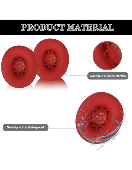 Funda de Silicona Aiivioll para Auriculares Beats Studio Pro - Rojo Funda de Silicona Aiivioll para Auriculares Beats Studio Pro - Rojo