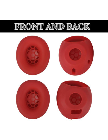 Funda de Silicona Aiivioll para Auriculares Beats Studio Pro - Rojo
