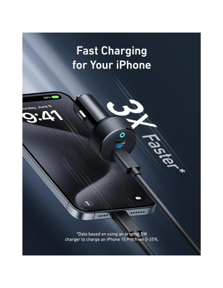 Cargador de coche USB-C Anker PowerIQ 3.0 2Pack 1m Cargador de coche USB-C Anker PowerIQ 3.0 2Pack 1m