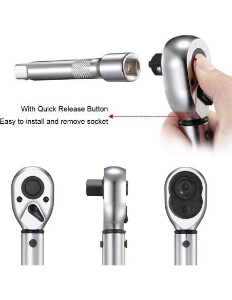 Juego de Llave de Torque BULLTOOLS 1/2" 25-250ft.lb/33.75-337.5Nm Juego de Llave de Torque BULLTOOLS 1/2" 25-250ft.lb/33.75-337.5Nm