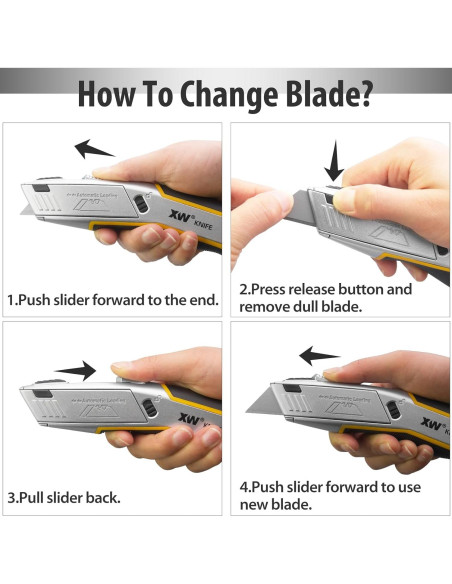 Cuchillo de Utilidad Automático XW 12.7cm 5 Cuchillas SK5 Cuchillo de Utilidad Automático XW 12.7cm 5 Cuchillas SK5