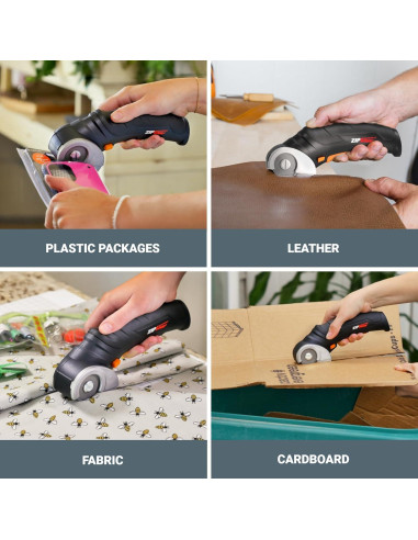 Tijeras eléctricas inalámbricas Worx Zipsnip 4V con 2 cuchillas