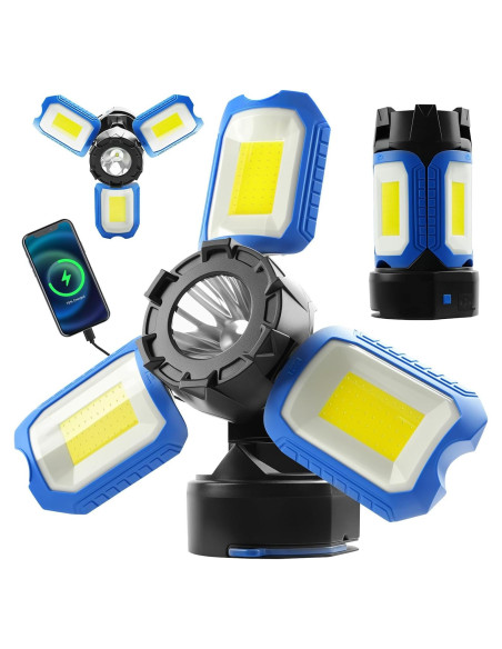 Luz de Trabajo LED Recargable Tresda ST42-BU 4000LM 360 Luz de Trabajo LED Recargable Tresda ST42-BU 4000LM 360
