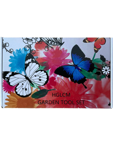 Juego de Herramientas de Jardinería HGLCM 9 Piezas Acero Inoxidable
