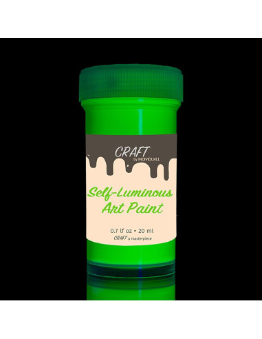 Set de 8 Pinturas Acrílicas Fosforescentes individuall 20 ml