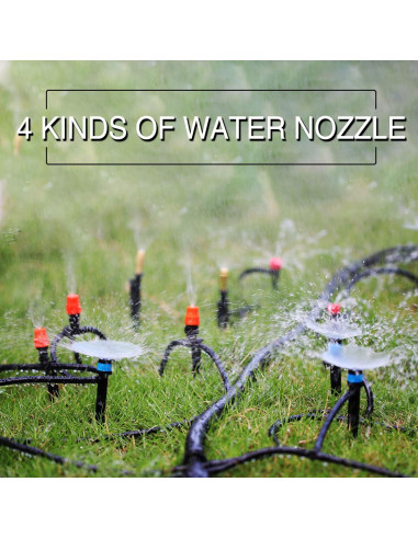 Kit de Riego por Goteo MUCIAKIE 233FT 48 Boquillas 28m