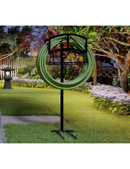 Soporte para Manguera Fire Beauty con Canasta, Acero Inoxidable Soporte para Manguera Fire Beauty con Canasta, Acero Inoxidable