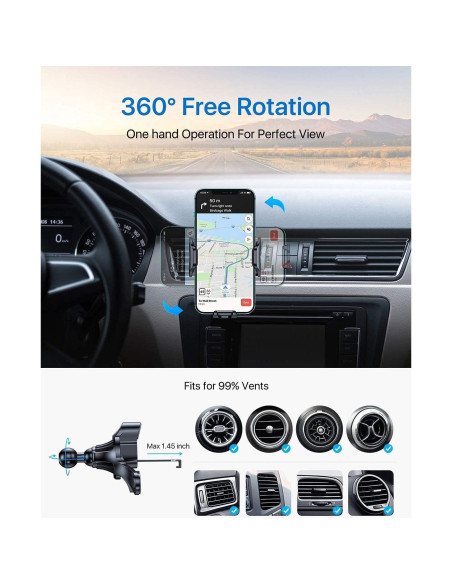 Soporte para Teléfono Andobil Clip Universal para Coche 17mm Soporte para Teléfono Andobil Clip Universal para Coche 17mm