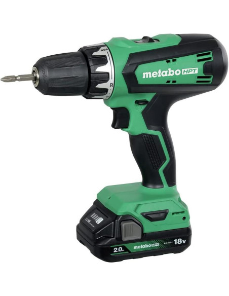 Taladro Inalámbrico Metabo HPT 18V DS18DFX, 53.1 Nm, 2.0Ah Taladro Inalámbrico Metabo HPT 18V DS18DFX, 53.1 Nm, 2.0Ah